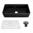 Pure Single Bowl Fireclay Farmhouse Kitchen Sink with Accessories-79207455-90977391