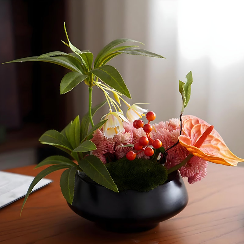 Ornements de fleurs simulées