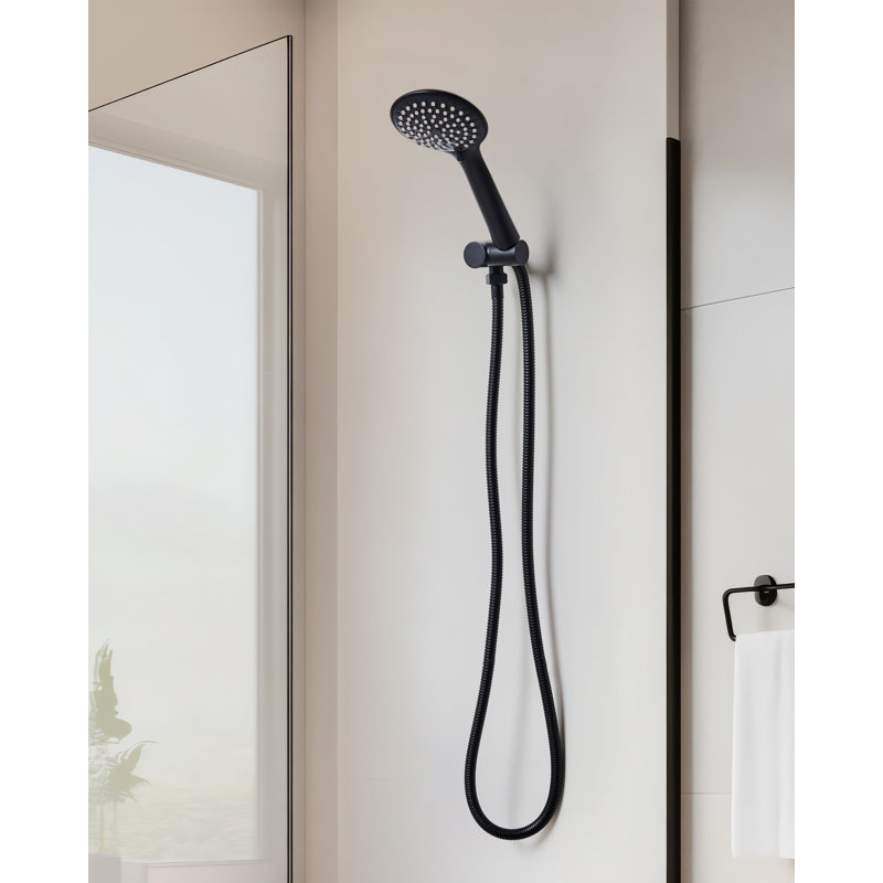 Shower Head and Hose Kit TARMA, Black