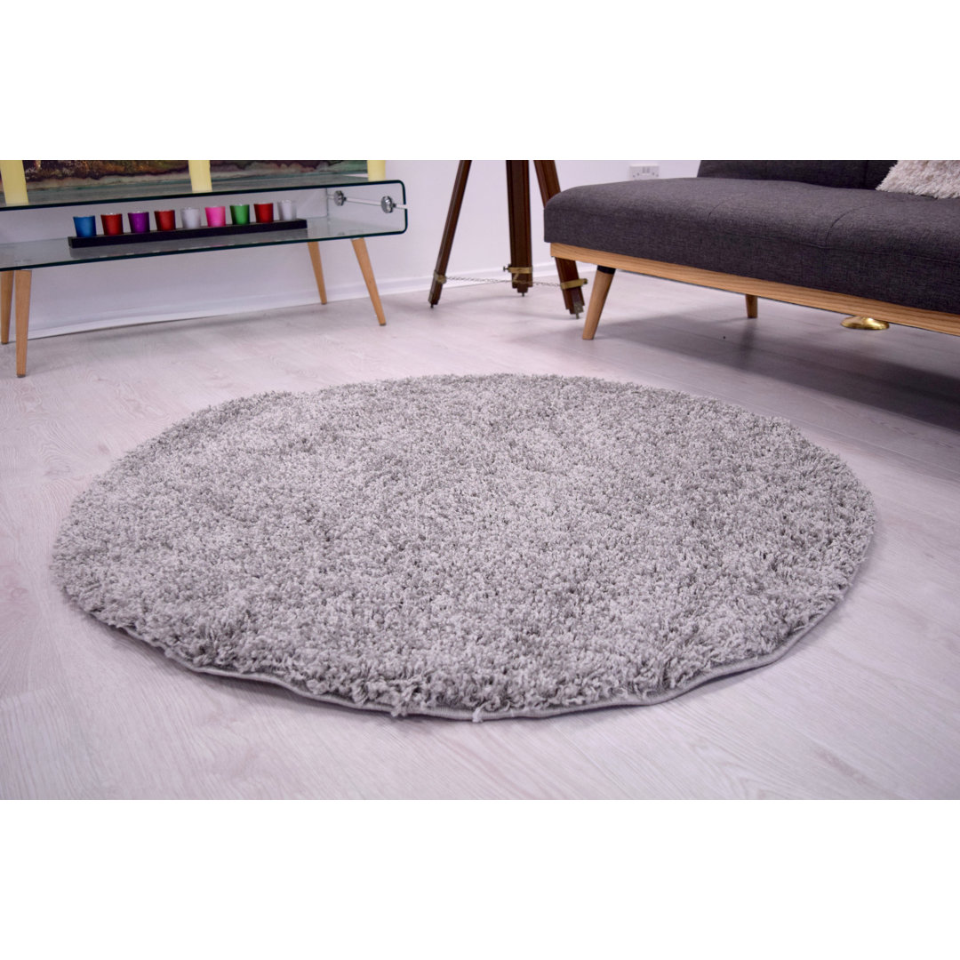 Clarkfield Shaggy Silver Rug