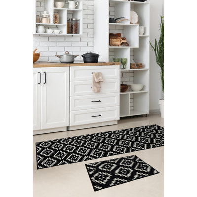 Runner Geometric Area Rug