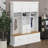 5-In-1 Modern Hall Tree With Bench, 75" Entryway Storage Organizer With Coat Hooks, 6 Drawers & 3 Cabinets-132352697