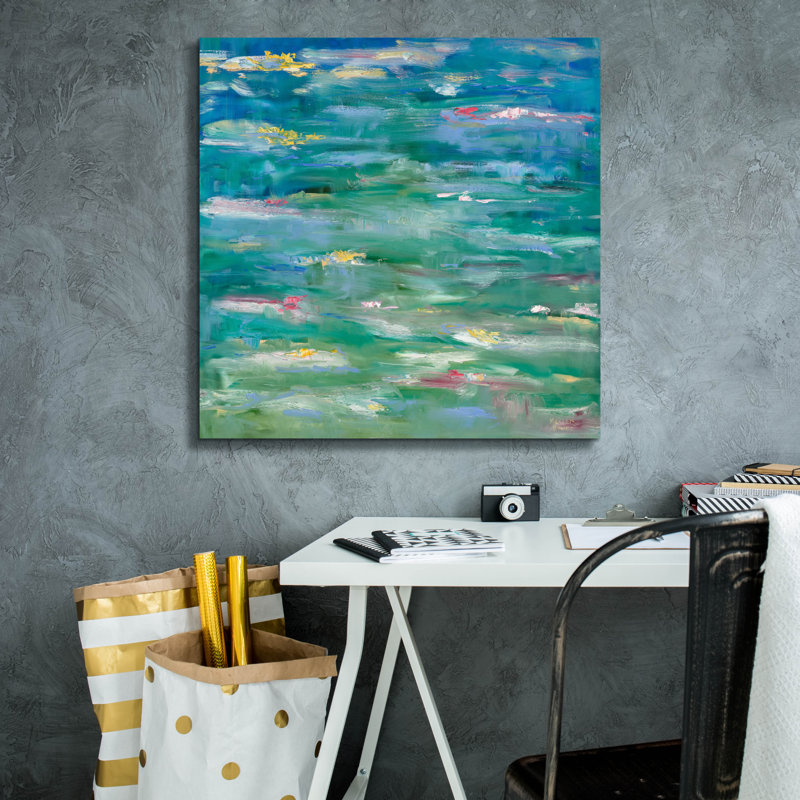  «Homage To Monet» par Meredith Howse, art mural sur toile, 26 po x 26 po, H 26 po x l 26 po