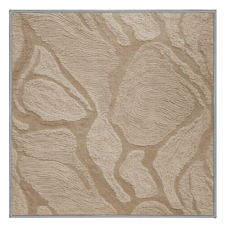 Tapis gris lavable à la machine, Rectangulaire 2 pi x 3 pi