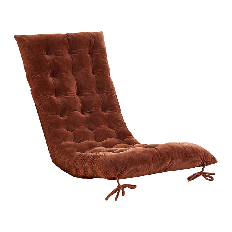 Seat Cushions For Home Use- Tufted Corduroy Floor Cushions For Living Room Tatami-47 Inch, Brown