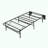 Black Metal Platform Foldable Bed Frame Twin Size