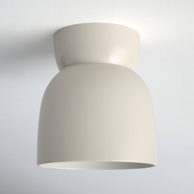 Logan Single Light Ceramic 8'' H X 7.5'' W  Flush Mount