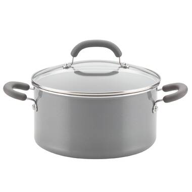 Cooking Pot with Lid, 6 Quart Nonstick Stock Pot/Stockpot with Lid, Non  Stick 6
