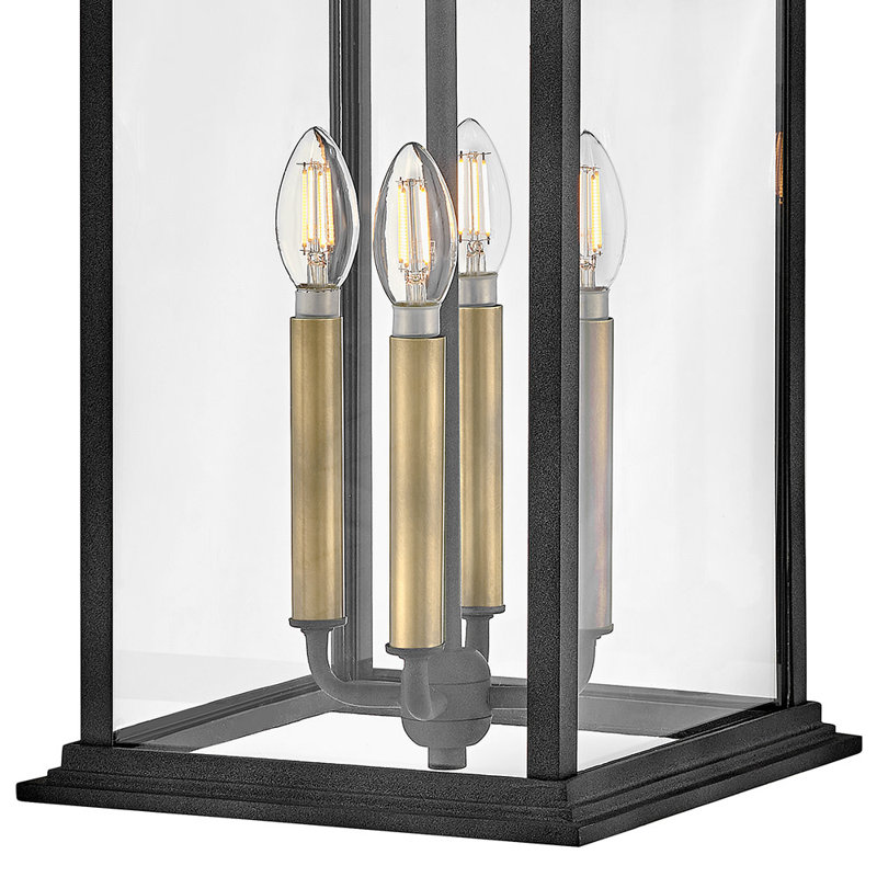 Adair 4-Light Outdoor Wall Mount Coach Lantern - Aged Zinc