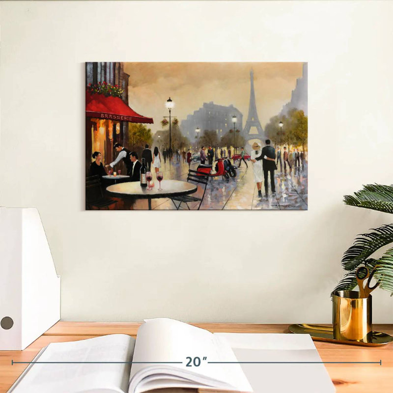 Sireci Couple's Paris Stroll, 8" H x 12" W