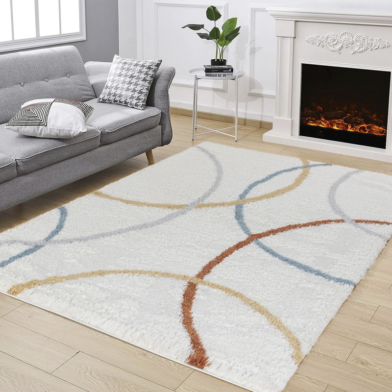 Shaggy Area Rug, Ivory, Rectangle 7'10" x 9'10"