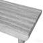 Table basse en bois gris - tiroir cannelé, Mid-Century moderne - gris