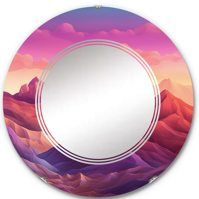 Miroir mural rond Dourney, 24 po x 24 po