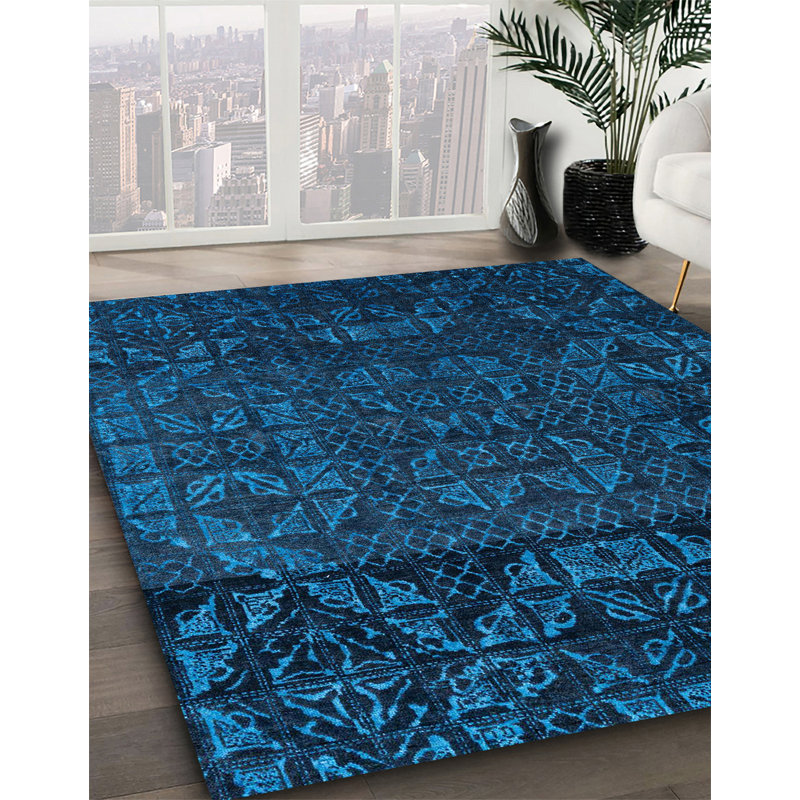 Abstract Indoor Rug, Square 6'
