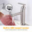 Robinet de salle de bains monotrou avec ensemble de drainage-103398171
