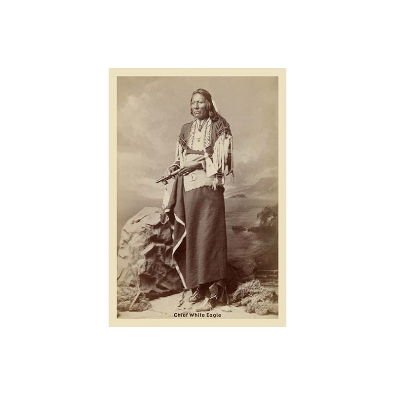« chief white eagle », reproduction de photo