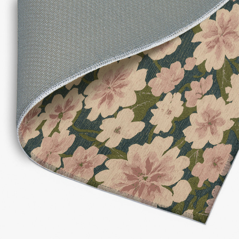 Tapis d'intérieur et d'extérieur brun Botanical, Rectangulaire 2 pi x 3 pi