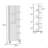 63" H Linen Bathroom Cabinet with Seven Open Shelves, One Drawer and four legs