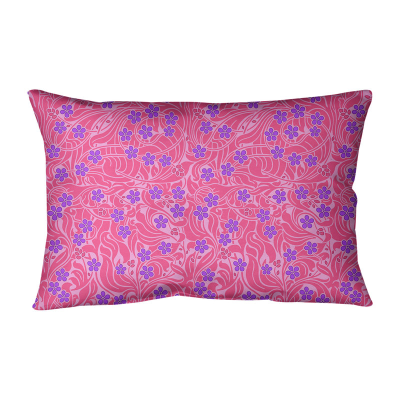 Coussin Katelyn Elizabeth, Polyester/ Bourre en polyester, 16 po x 16 po, Rose/mauve