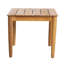 Table d'appoint rustique en bois, 51 x 51 x 46,5 cm, Table de style lattes, 50 x 50 x 46,5 cm, Hue
