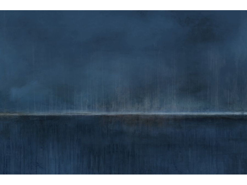 Night Stroll Print by Barclay Butera, Image Brush Gel, 40" H x 60" W x 1.5" D