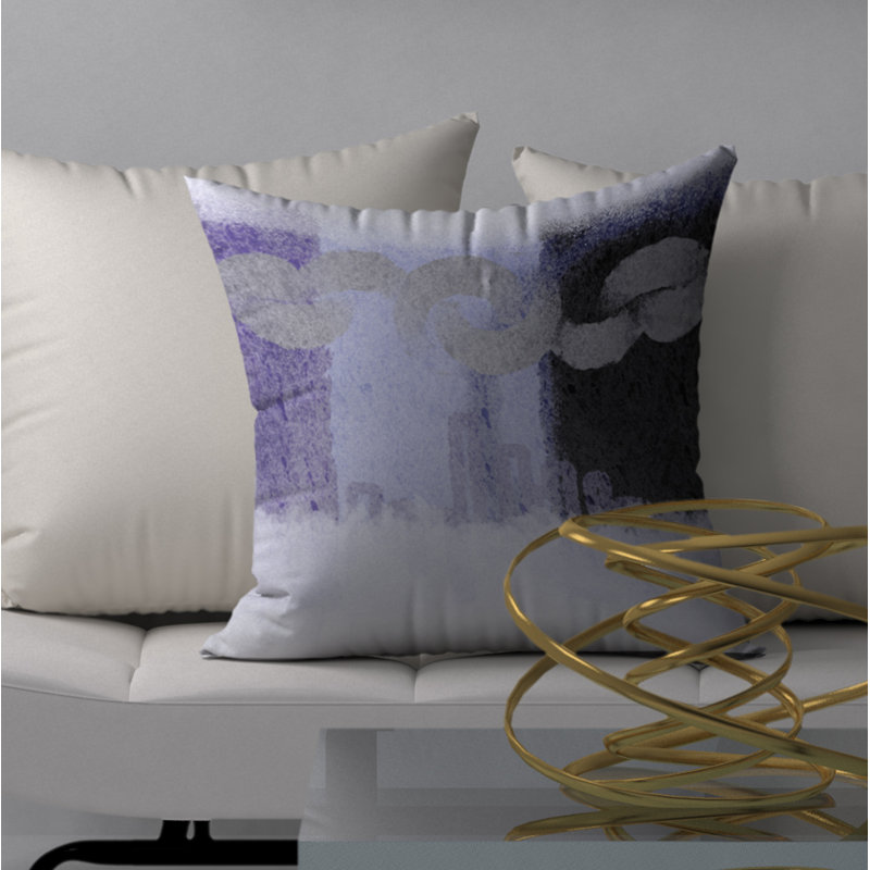 Housse de coussin décoratif carrée fraîcheur Symphony, 20 po X 20 po