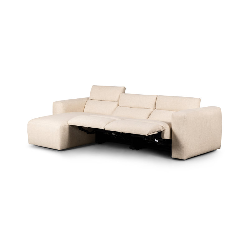 Radley 3 - Piece Upholstered Sectional, Left Hand Facing, Antigo Natural Polyester Blend