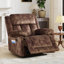 Fauteuil inclinable manuel moderne en microfibre de 38,58 po de largeur avec rembourrage rembourré et poche de rangement latérale-480565805