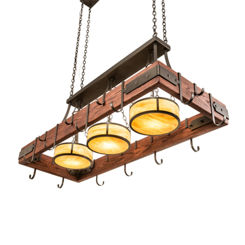 Steamboat Rectangle Chandelier Pot Rack