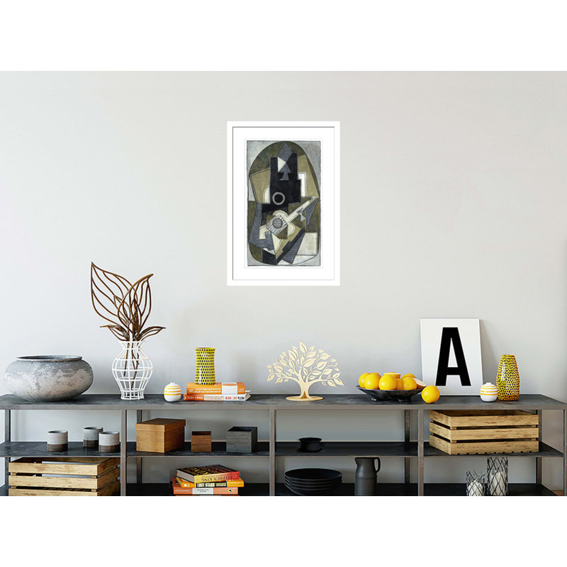 «L'Homme a la Guitare» par Pablo Picasso, impression giclée sur cadre, H 29,5 po x l 20,18 po