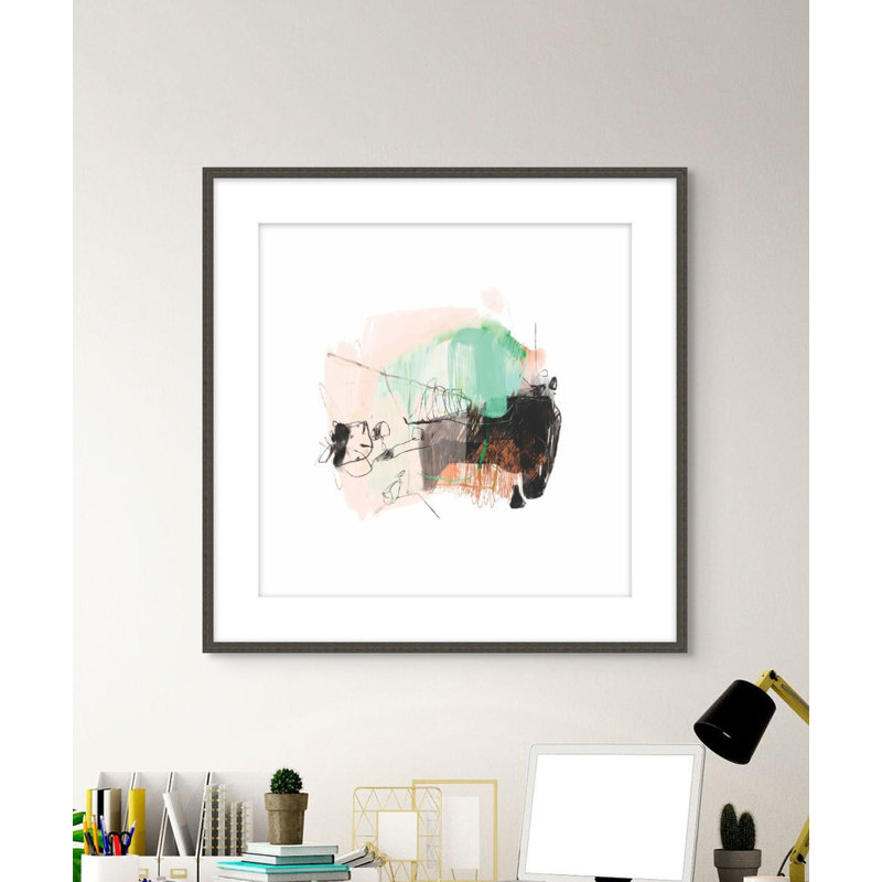 Salmon Mint Gum 1 Print, 27.54" H x 27.54" W