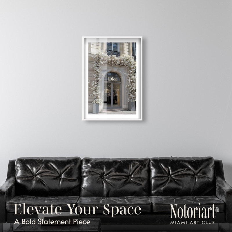 Décoration murale Haute Garland Shadowbox Print par Notoriart, cadre blanc, 25 x 37, H 37 po x l 25 po, Cadre blanc