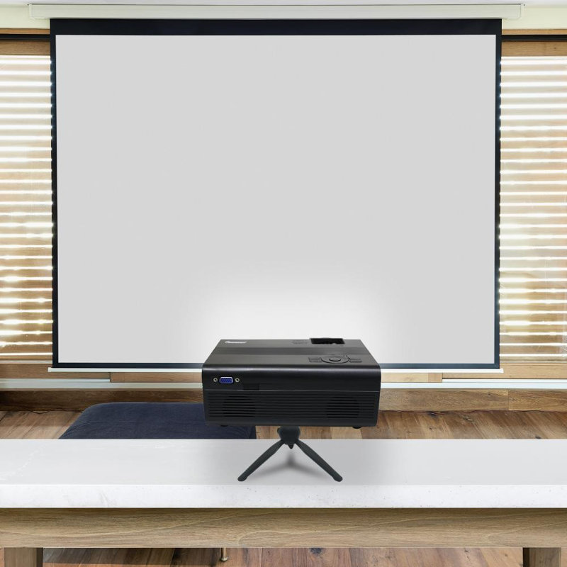 Projecteur DVD de cinéma maison 120 po Impecca, 110 lumens ANSI, 720P + USB-C vers USB et ensemble d'accessoires