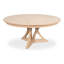 Casual Round Solid Oak Dining Table-1458034134-1458034128