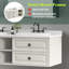 Meuble-lavabo mural, y compris l'armoire de base et le comptoir (lavabo non inclus)