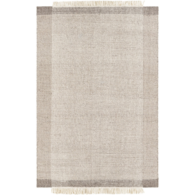 Tapis beige en laine Tina, Rectangle 8 pi 10 po x 12 pi