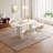 55" Oval Dining Table, White, Small Dining Room