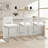 Daco 26" Modern Upholstered Counter Stool with Metal Sled Frame-411862999-453944087