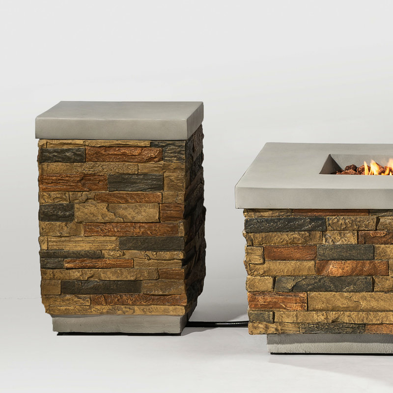 Propane Tank Holder Fire Pit Tank Cover Side Table