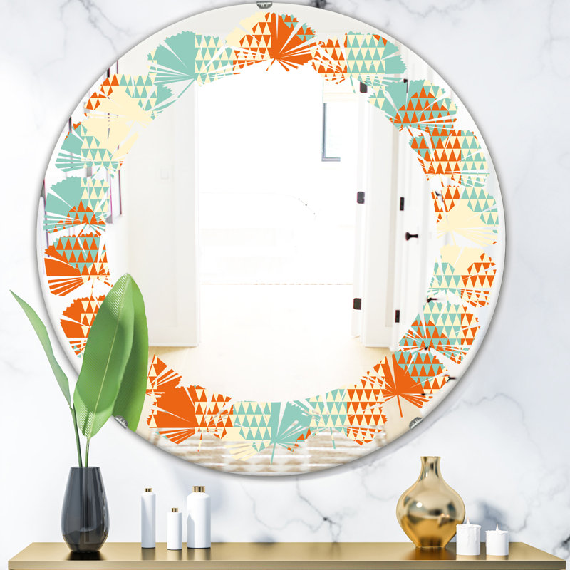 Miroir mural Leaves Hexagon, 23,6 po x 23,6 po