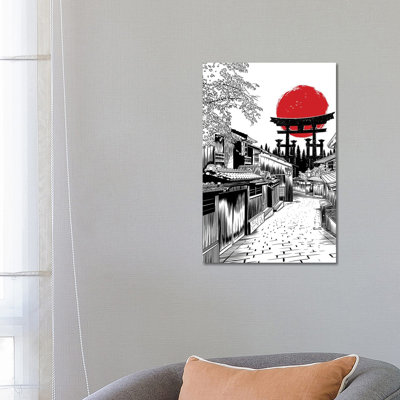 Street Torii by Alberto Perez - Wrapped Canvas Print