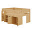 Lit mezzanine avec rangement et tableau noir-1080308517