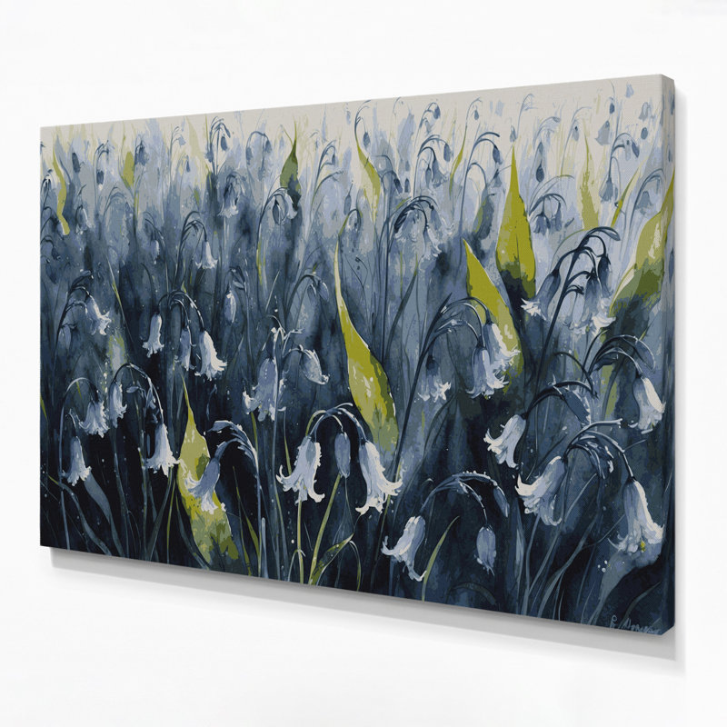 Art mural sur toile Botanical Bluebells, H 12 po x l 18 po