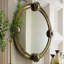 Lisbon Round Brass Mirror