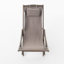 Chaise de patio de plage - gris (ensemble de 2)