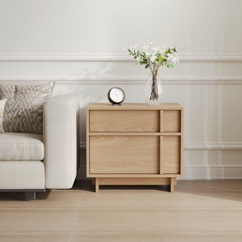 Table de chevet Minimalist, Natural Wood