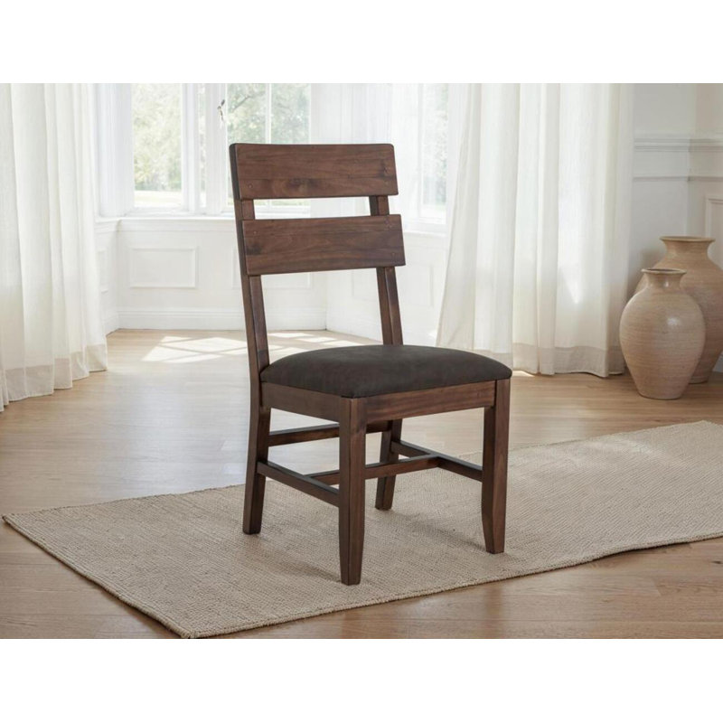 Chaise rembourrée Belcherry, Brun