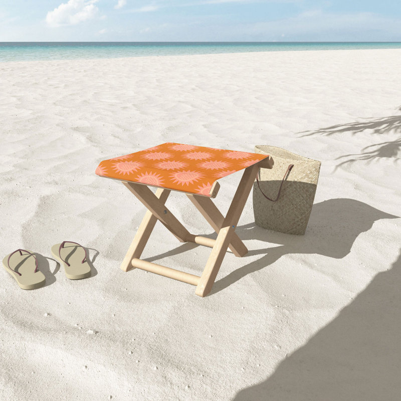 Solares Folding Camping Stool, Socal Orange