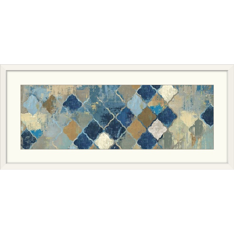 « ii », reproduction d’art Essaouira, Cadre blanc, H 20 po x l 44 po x P 1 po