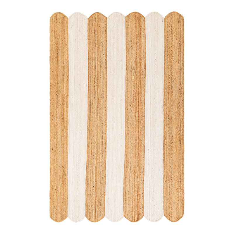 Striped Cosner Rug, Rectangle 5 pi 1 po x 8 pi